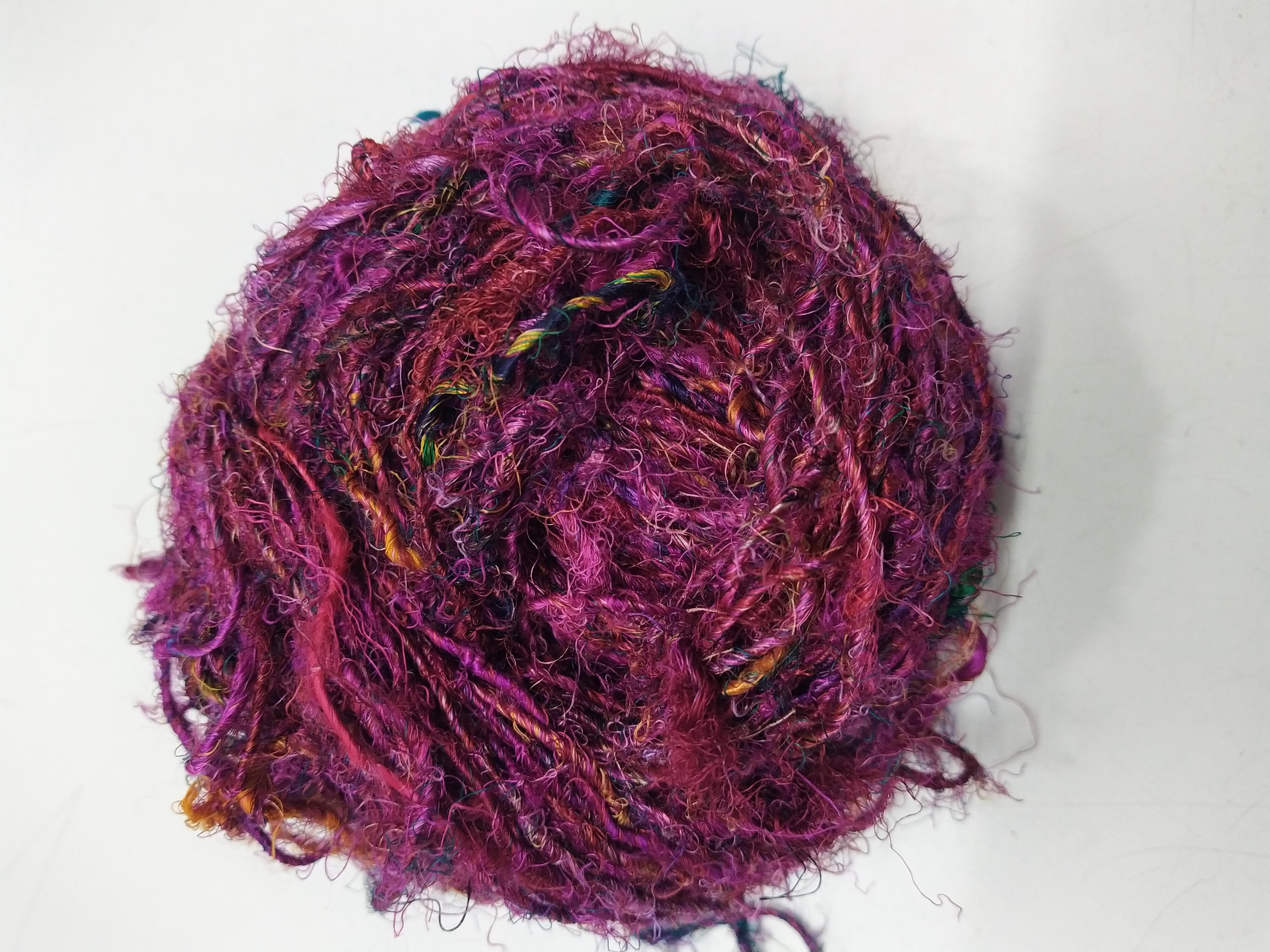 Recycled Banana Silk Hairy Yarn (4)